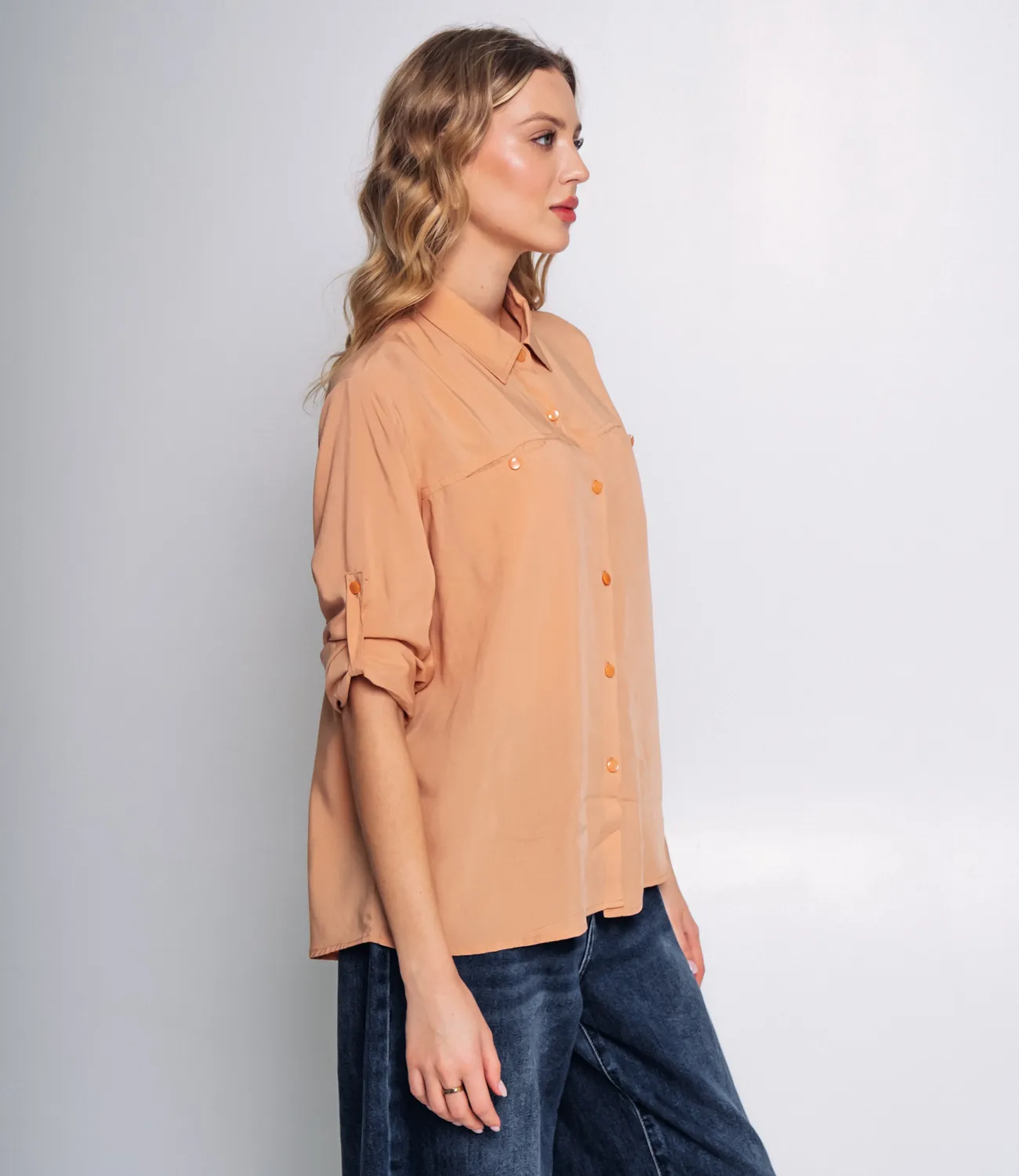 ст. цена470руб.! Рубашка #КТ7089, бежевый