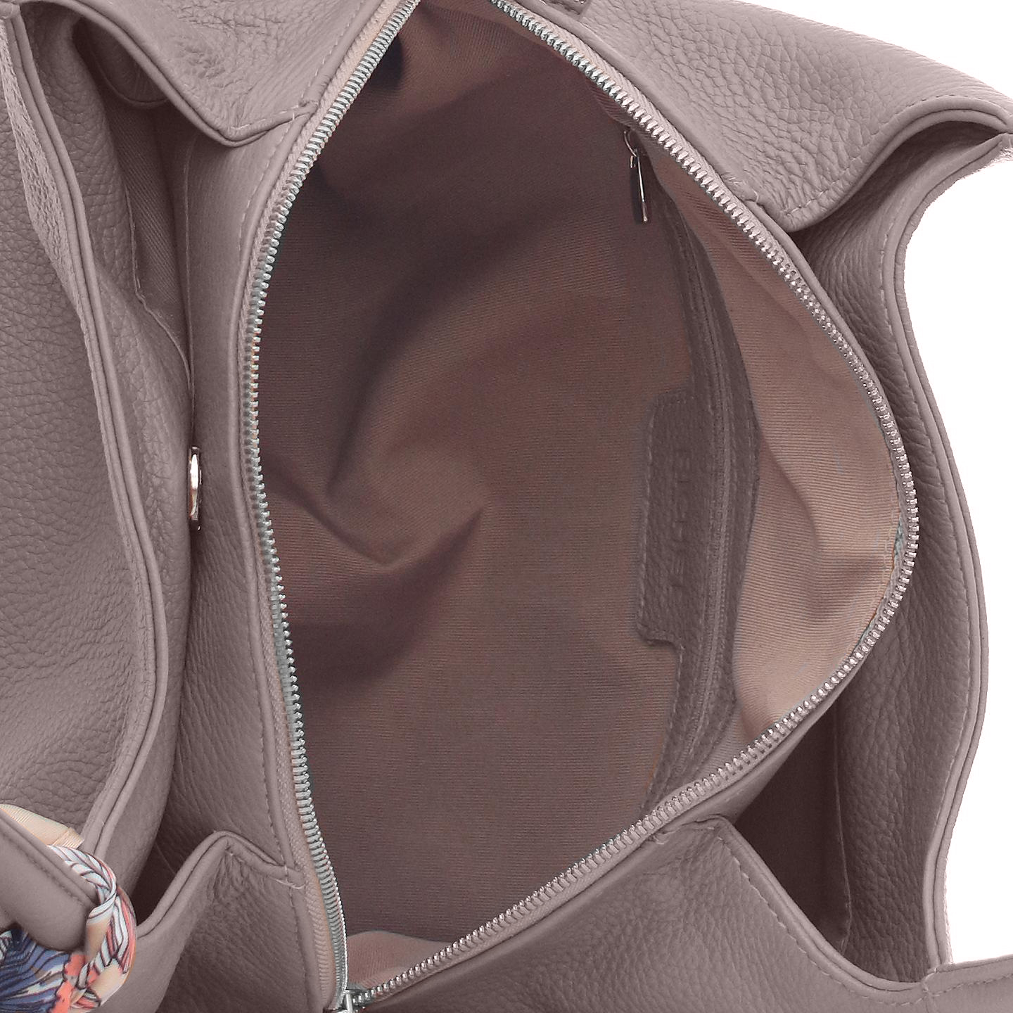 Сумка: Женская кожаная сумка Richet 2395LN 612 Тауп