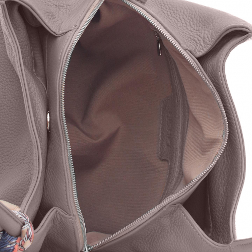 Сумка: Женская кожаная сумка Richet 2395LN 612 Тауп