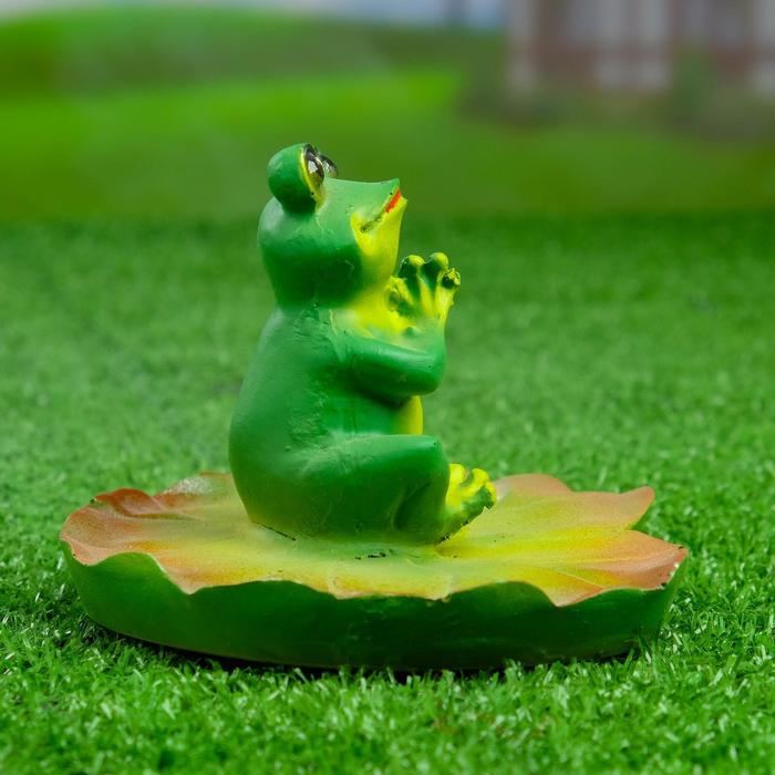 Садовая фигура «Лягушка хлопает», 15×10 см