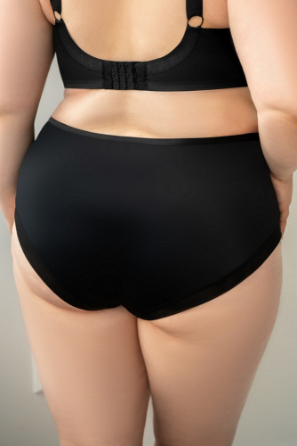 Трусы высокие KRIS LINE BETTY BLACK Briefsmidi