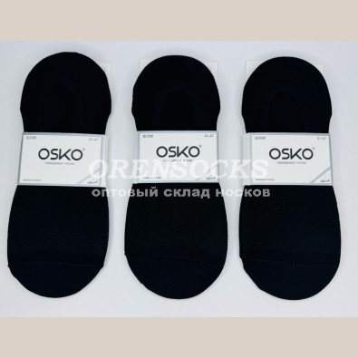 OSKO МУЖСКИЕ СЛЕДКИ СИЛИКОНОВЫЙ ЗАДНИК (СЕТКА) B2398B