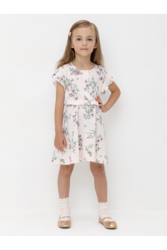 Crockid Платье КР 5792 розовый, полевые бабочки к553 Crockid