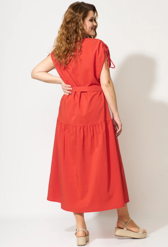 Платье Viola Style 01031 коралл