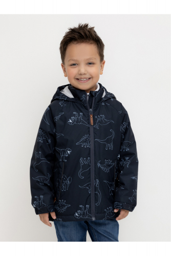 Crockid Куртка ВК 30134/н/4 Ал индиго, динозавры Crockid