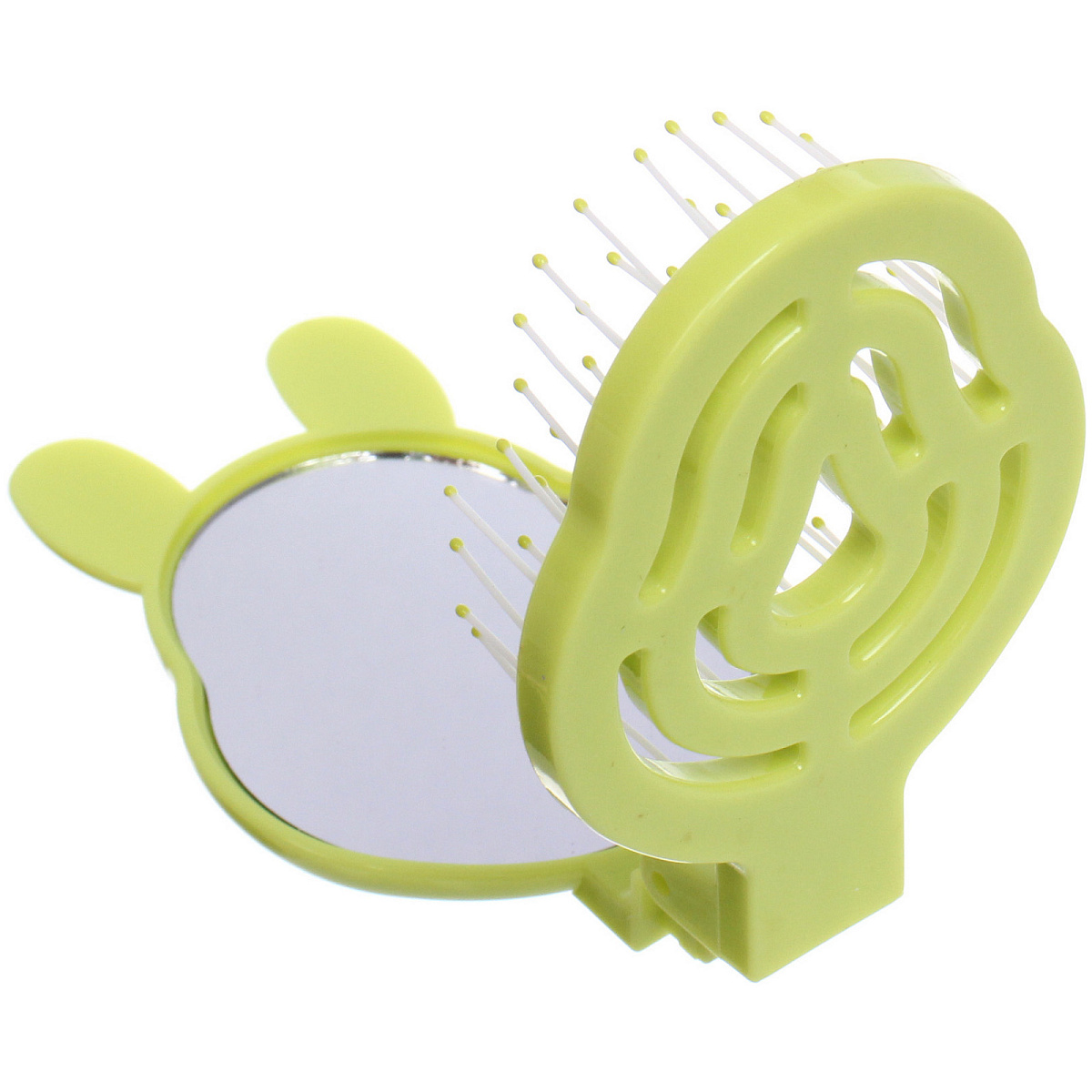 Расчёска массажная складная с зеркалом