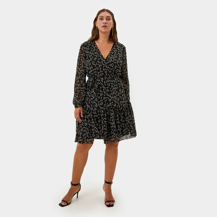 Платье женское MIST plus-size, р.56, черный