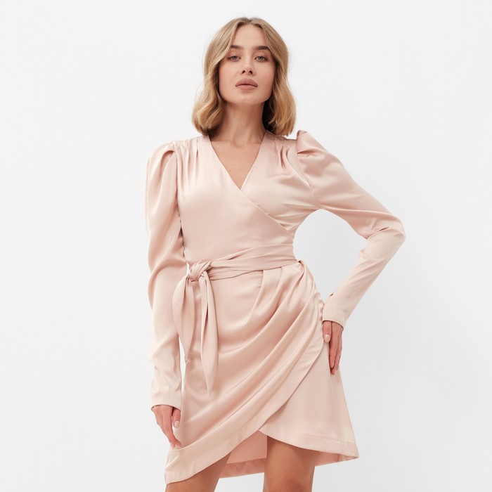 Платье женское MINAKU: PartyDress цвет персик, размер 42