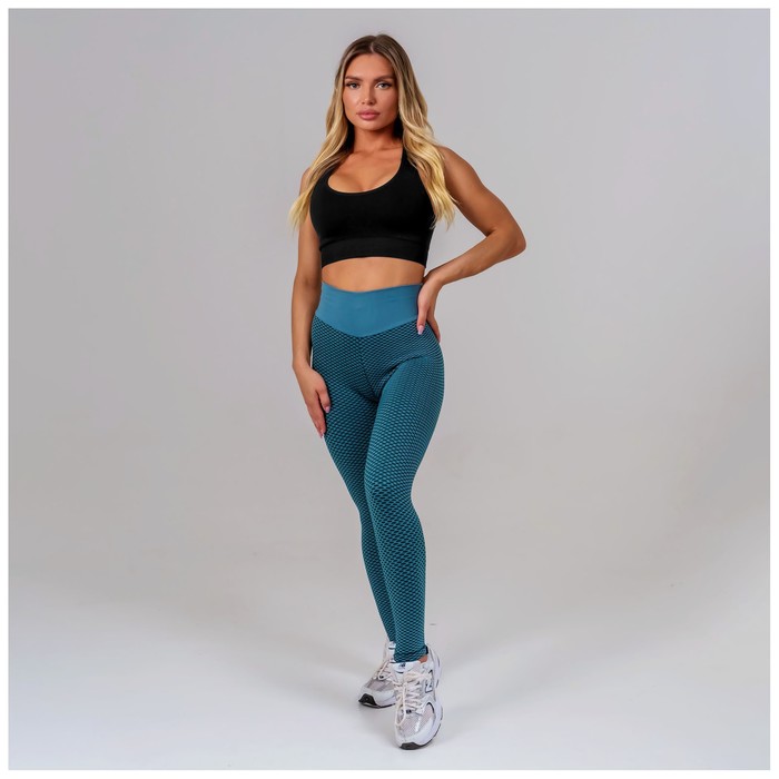 Легинсы спортивные ONLYTOP, р. S, цвет изумрудный