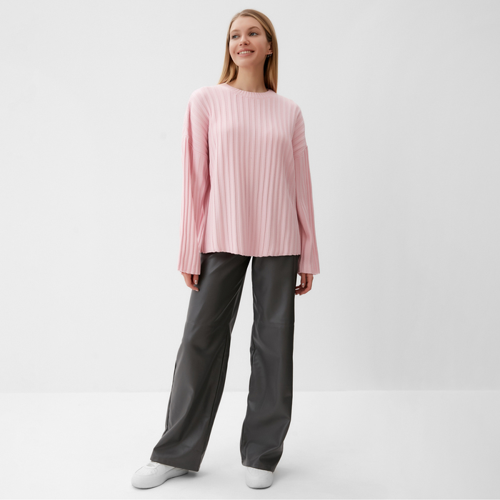 Джемпер вязаный женский MINAKU:Knitwear collection цвет розовый, р-р 54-56