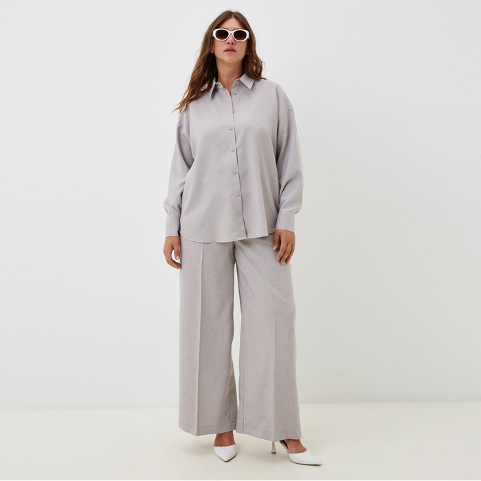 Рубашка женская MIST plus-size, р. 58, бежевый