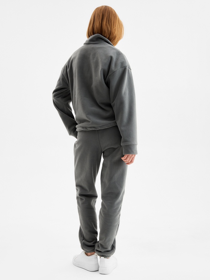 Костюм женский (анорак и брюки) MINAKU: Fleece Soft, цвет графит, р-р 42