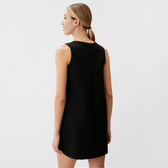 Платье женское гипюр MINAKU :Party Dress,цвет черный , размер 44