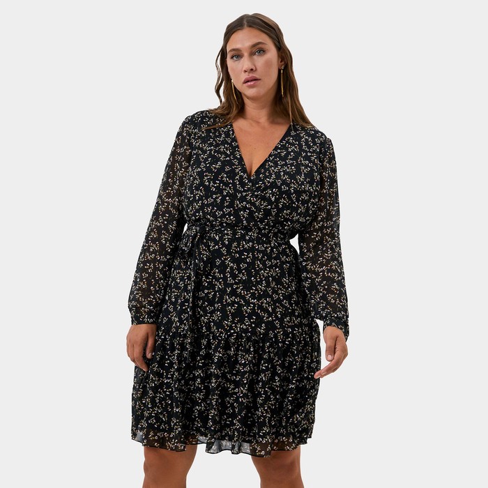 Платье женское MIST plus-size, р.56, черный