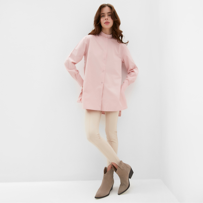 Рубашка женская MINAKU: Casual Collection цвет розовый, р-р 44