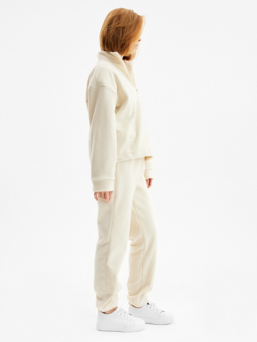 Костюм женский (анорак и брюки) MINAKU: Fleece Soft, цвет бежевый, р-р 42