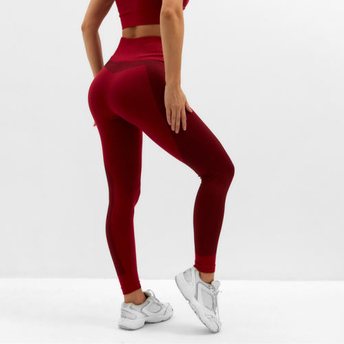 Леггинсы спортивные MINAKU: SPORTLY; цвет красный р-р M