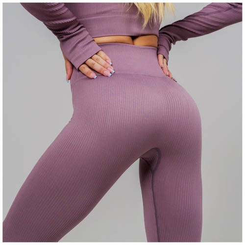 Легинсы спортивные ONLYTOP, р. S, цвет лиловый