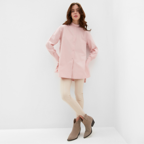 Рубашка женская MINAKU: Casual Collection цвет розовый, р-р 46