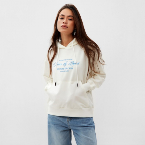 Толстовка женская MIST Peace, р. 2XL, молочный