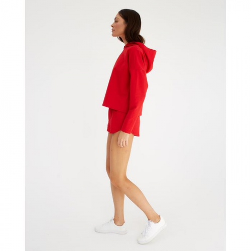 Костюм женский (толстовка и шорты) MIST, р. 48-50, красный