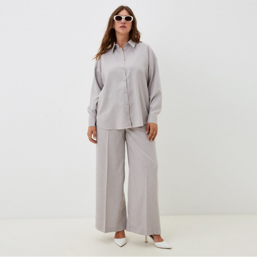Рубашка женская MIST plus-size, р. 58, бежевый