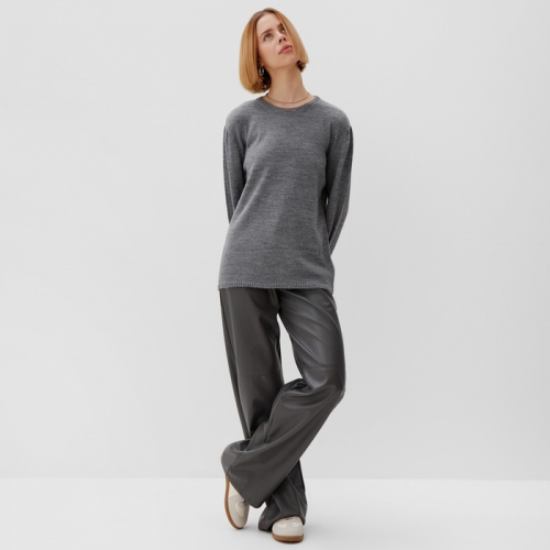 Джемпер женский MINAKU: Knitwear collection, цвет серый р-р 50-52