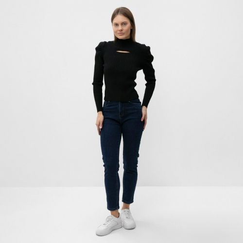 Водолазка женская DommoD, размер ONE SIZE (42-46), чёрная