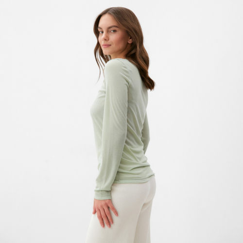 Лонгслив женский KAFTAN: Basic line, оливковый, размер 48-50