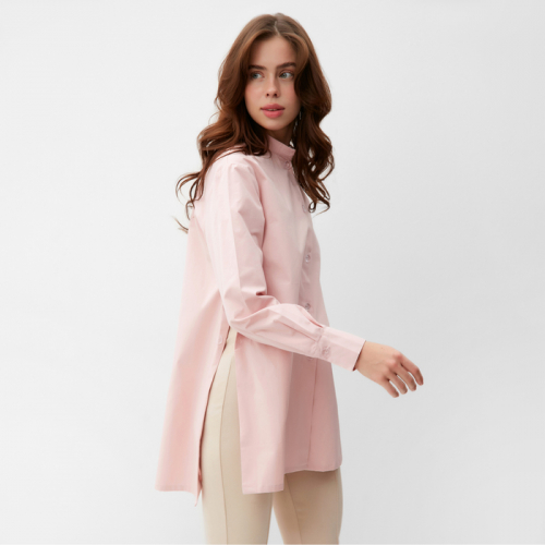 Рубашка женская MINAKU: Casual Collection цвет розовый, р-р 48