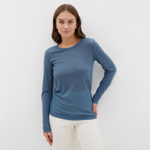 Лонгслив женский KAFTAN: Basic line, синий, размер 50-52