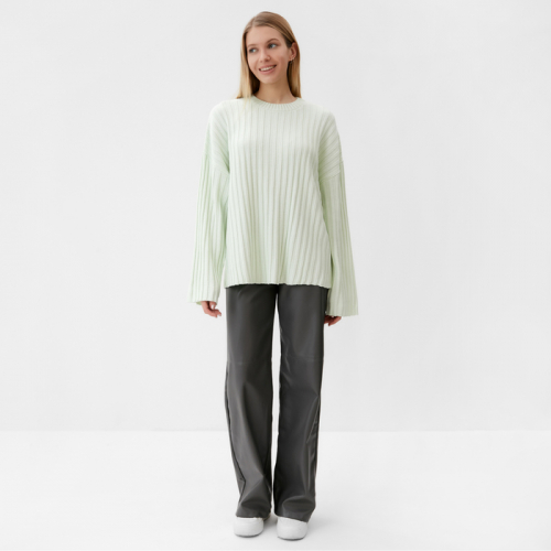 Джемпер вязаный женский MINAKU:Knitwear collection цвет фисташковый, р-р 42-44