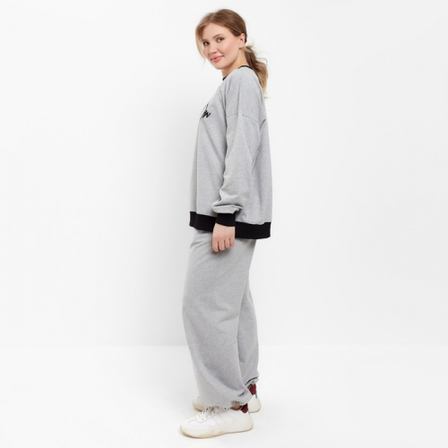 Костюм женский MINAKU: Casual Collection цвет серый, р-р 52