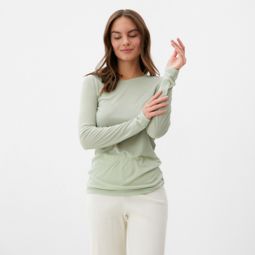 Лонгслив женский KAFTAN: Basic line, оливковый, размер 44-46