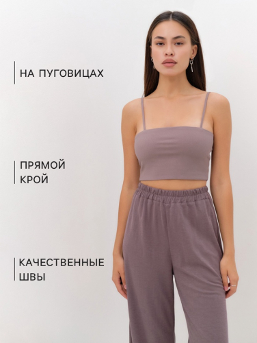 Комплект женский (рубашка, брюки, топ) KAFTAN 