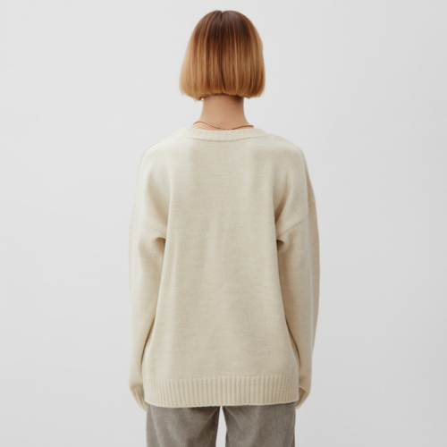 Джемпер женский MINAKU: Knitwear collection, цвет бежевый р-р 42-44