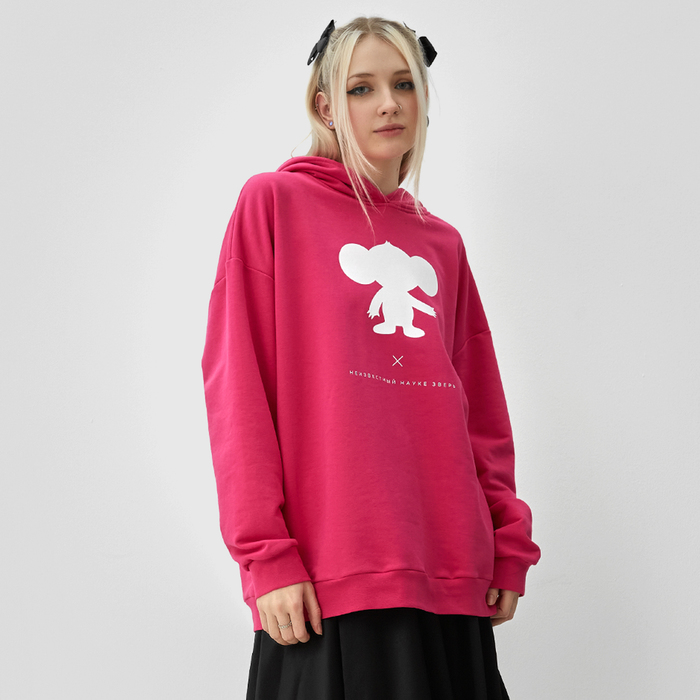 Толстовка женская KAFTAN Чебурашка размер 52-54, розовый