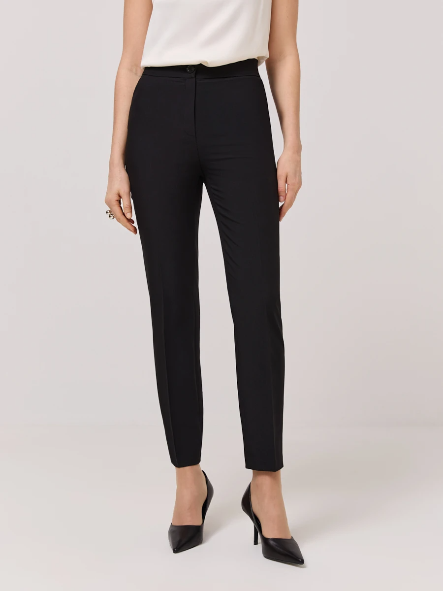 Ст.цена 2090р Брюки укороченные Черный 15.392.3457.001.1