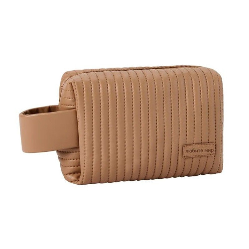 Женская кожаная косметичка COS-10 BEIGE