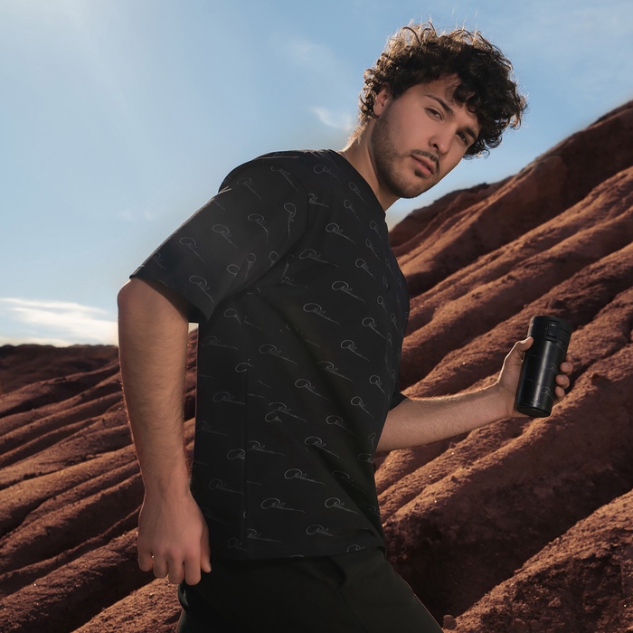 Футболка РОСКОСМОС х ONLYTOP, р. XXL, чёрная