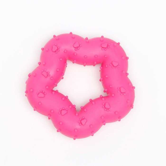 Игрушка жевательная «Пленительная звезда», TPR, 7 см, розовая