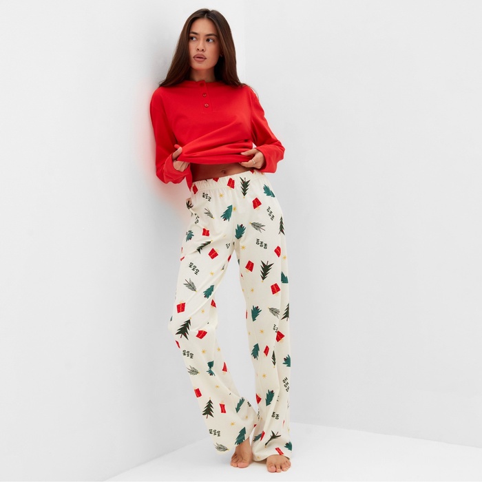 Пижама женская KAFTAN Christmas tree, размер 40-42