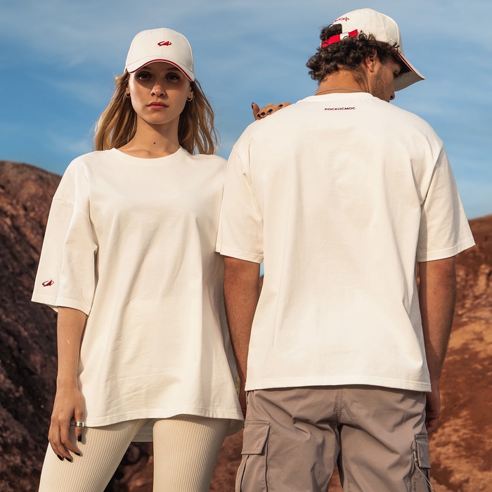 Футболка РОСКОСМОС х ONLYTOP, р. XXL, белая