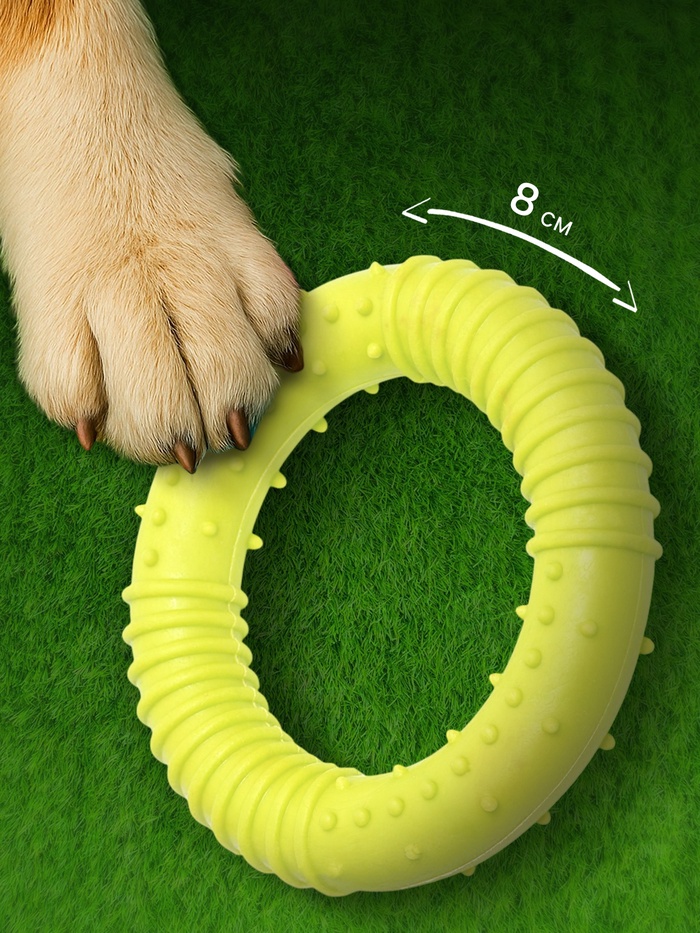 Игрушка жевательная «Кусочек солнца», TPR, 8 см, салатовая