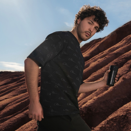 Футболка РОСКОСМОС х ONLYTOP, р. XXL, чёрная