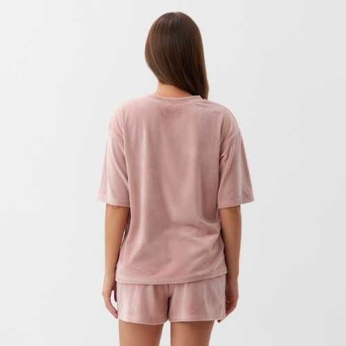 Костюм женский (футболка и шорты) KAFTAN Plushy р. 48-50, розовый