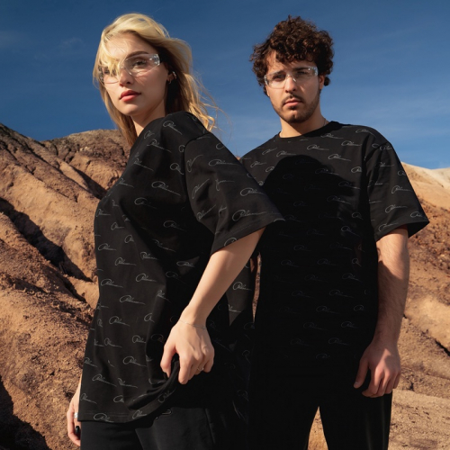 Футболка РОСКОСМОС х ONLYTOP, р. XXL, чёрная