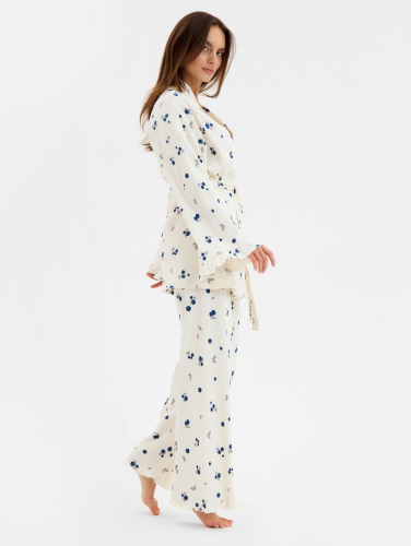 Пижама женская (рубашка и брюки) KAFTAN Blueberry р.40-42