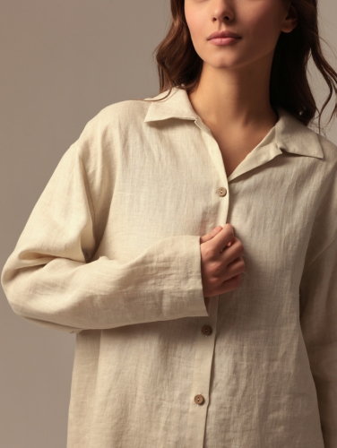 Костюм женский домашний (рубашка и брюки) SL HOME р. XL, молочный