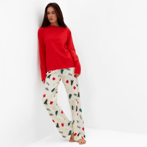 Пижама женская KAFTAN Christmas tree, размер 52-54